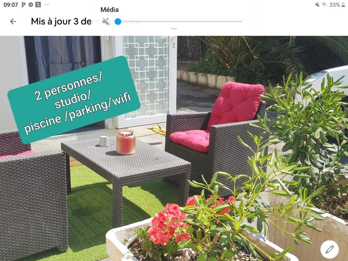 Gite Du Stade Le Studio Cour Parking Et Piscine Partagee 마르세유 외부 사진